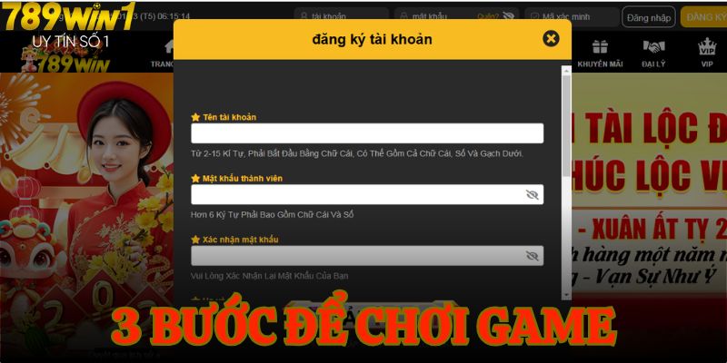 3 bước để chơi game